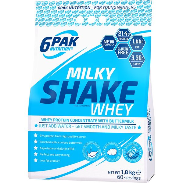 

Сывороточный протеин концентрат 6Pak Milky Shake Whey 1800 грамм Кокос