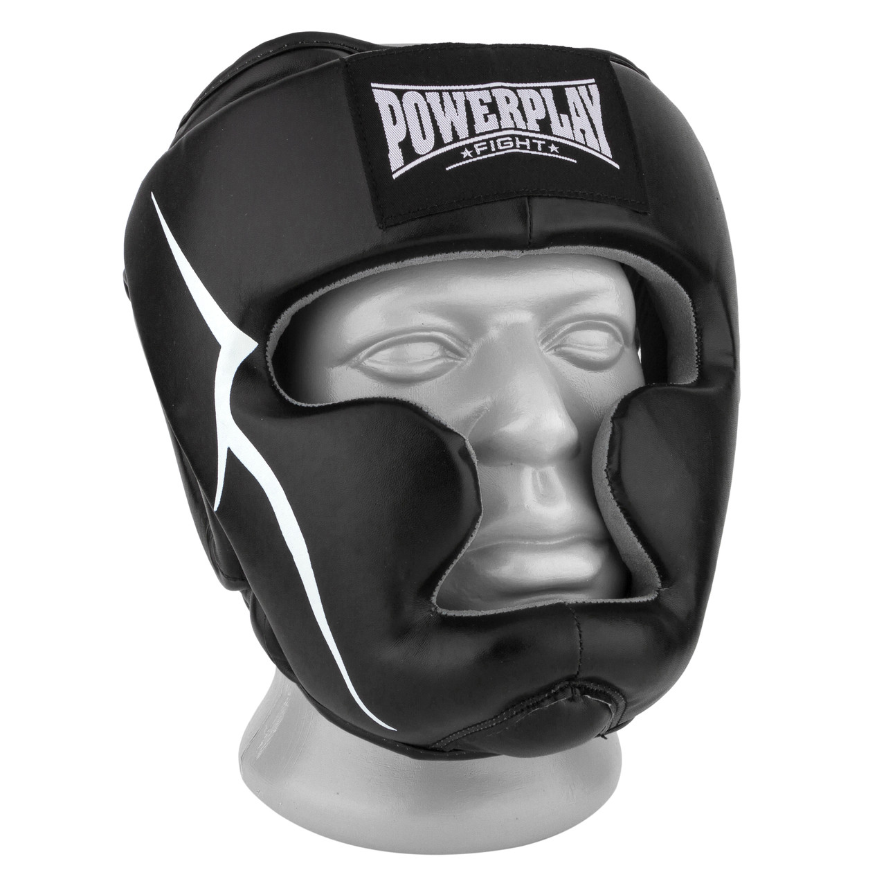 

Боксерский шлем тренировочный PowerPlay 3066 PU Amara Черный XL