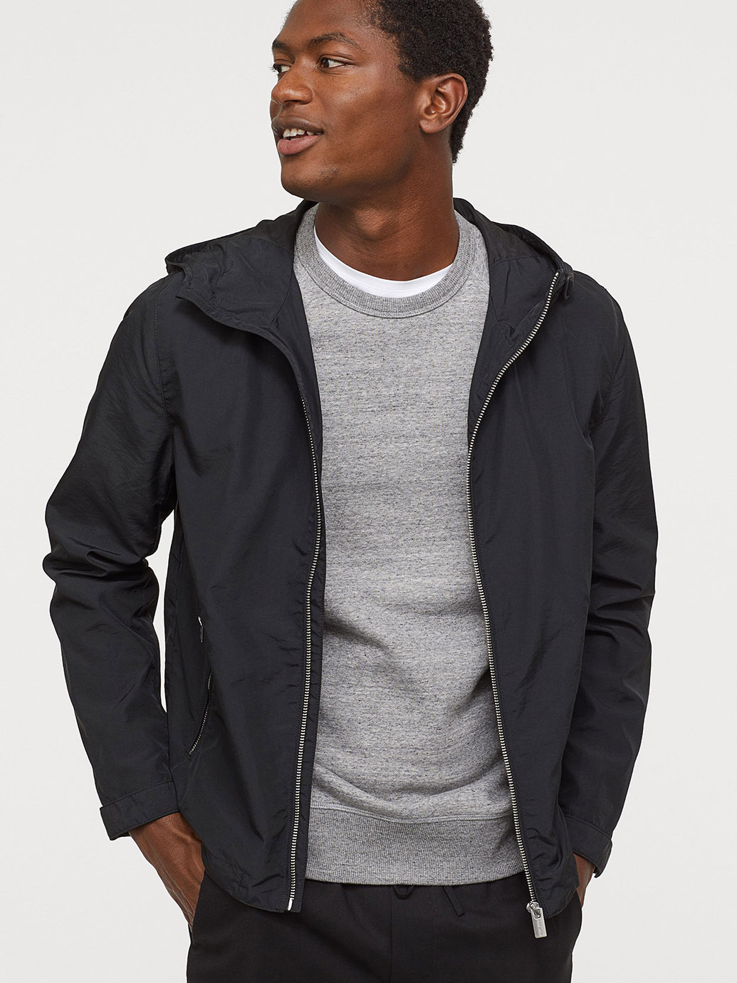 

Ветровка H&M 694119b48  Черная, Ветровка H&M 694119b48 S Черная