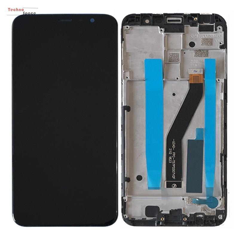 

Дисплей (экран) для Meizu M6T (M811), с тачскрином и рамкой, черный High Copy