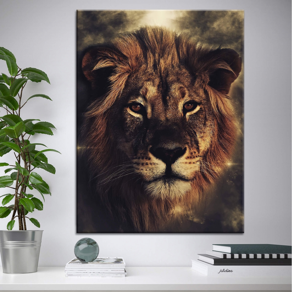 

Картина на холсте Животные Lion Brown 75х100 см.