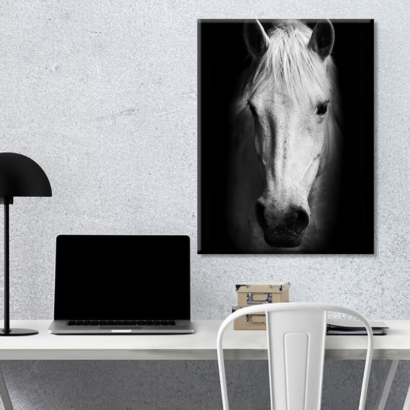 

Картина на холсте Животные White Horse 75х100 см.