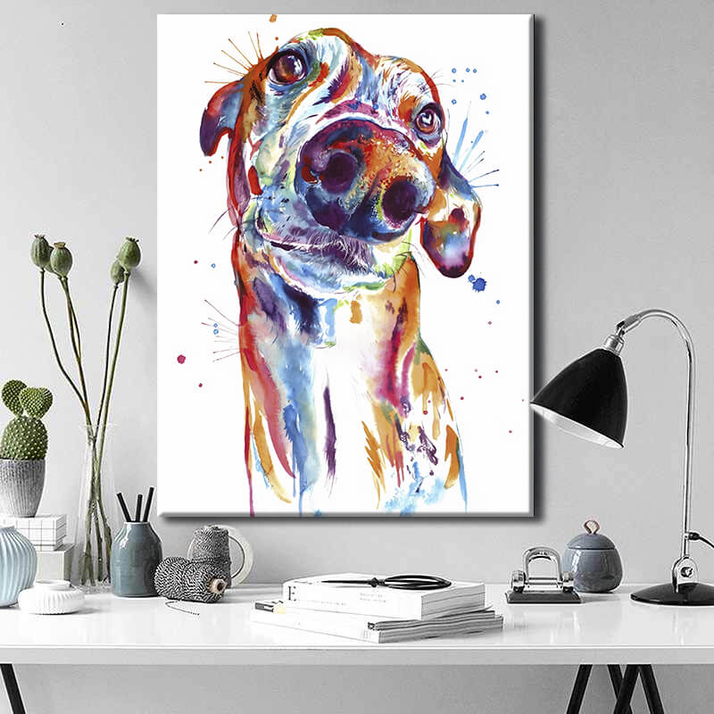 

Картина на холсте Животные Watercolor Greyhound 50х65 см.