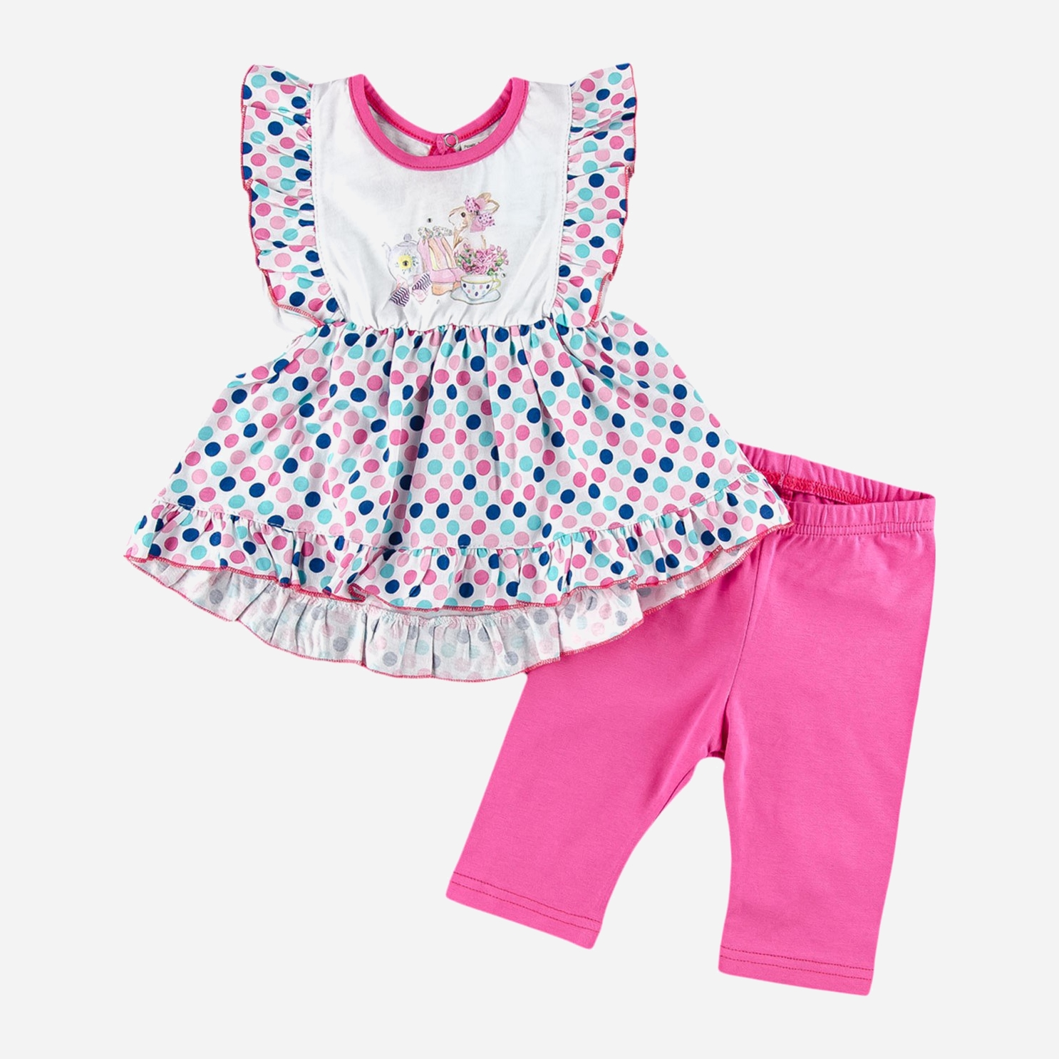 

Костюм (туника + лосины) ЛяЛя 15ТК019 (2-346) 80 см Малиновий