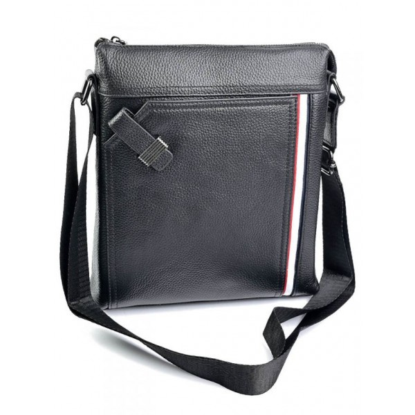 

Кожаная сумка мужская BagMan №SL-8867 черный
