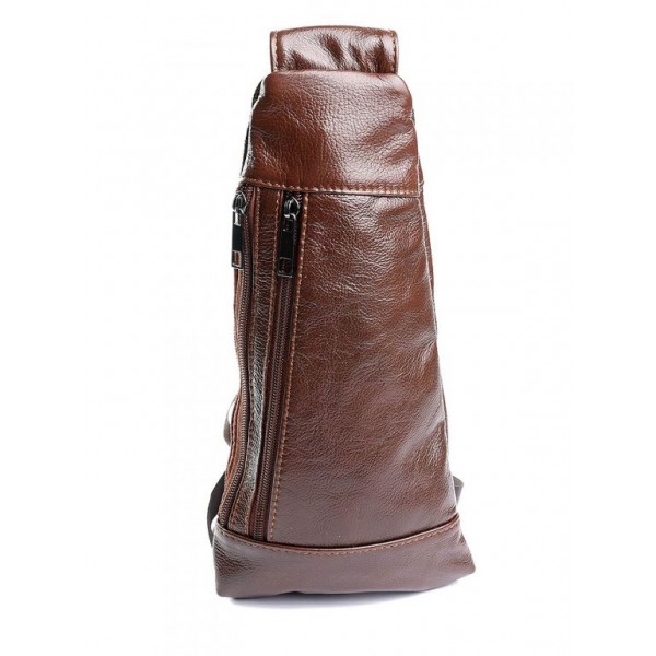 

Сумка мужская из кожи через плечо BagMan 4029 Coffee