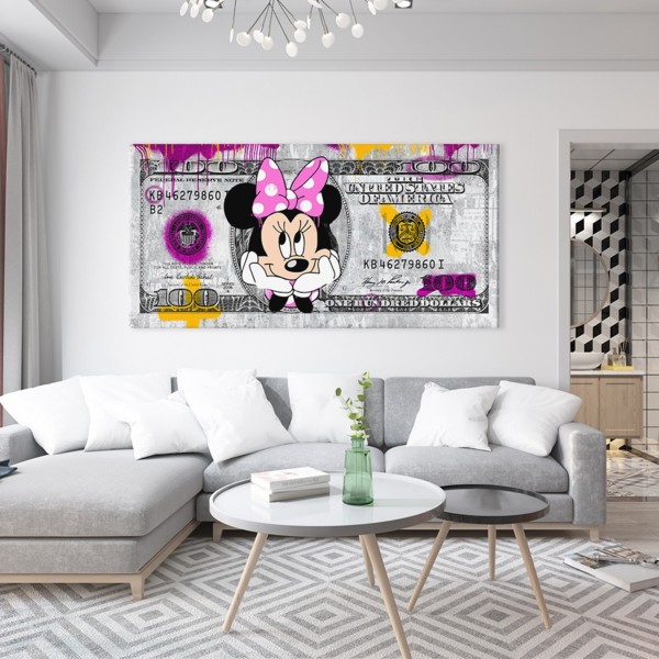 

Картина на холсте Деньги Minnie Money 60х120 см.