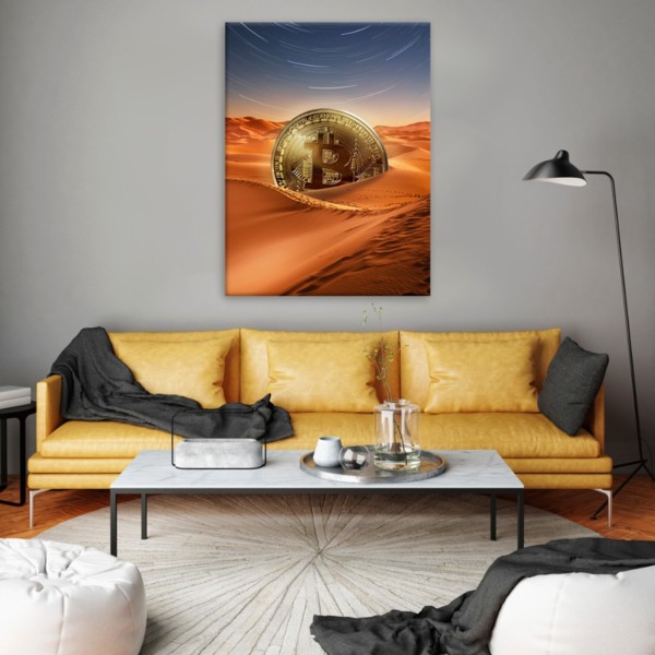 

Картина на холсте Деньги Gold In Desert 50х65 см.