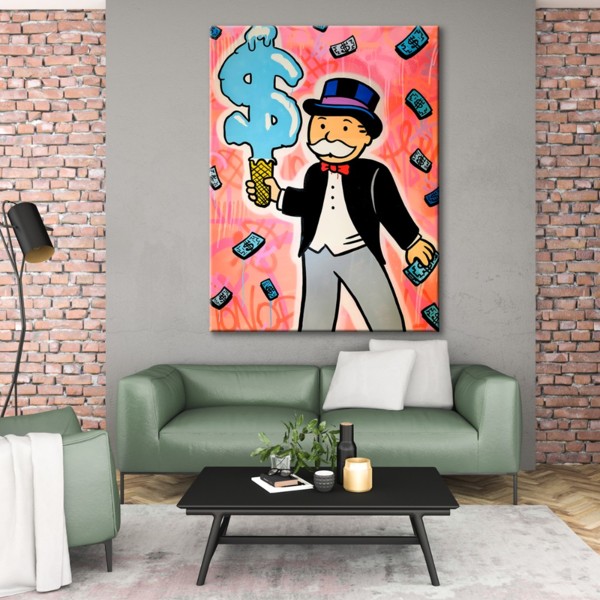 

Картина на холсте Деньги Colored Monopoly 75х100 см.