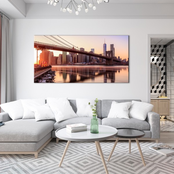 

Картина на холсте Путешествия Brooklyn Bridge 70х140 см.