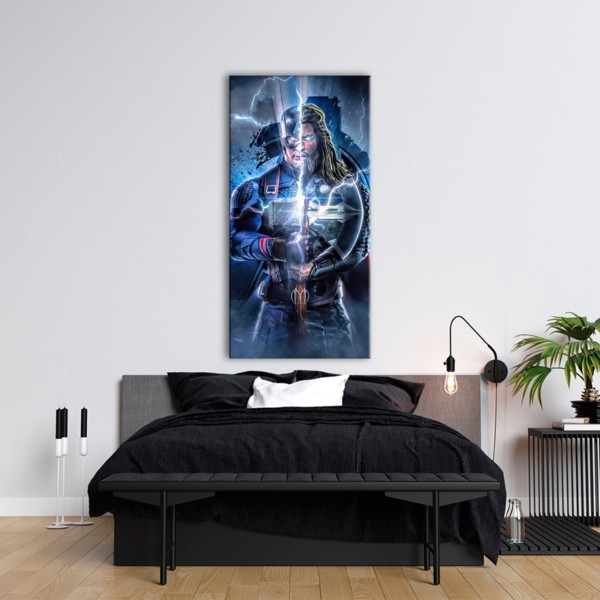 

Картина на холсте Фильмы/сериалы Thor and Captain America 50х100 см.