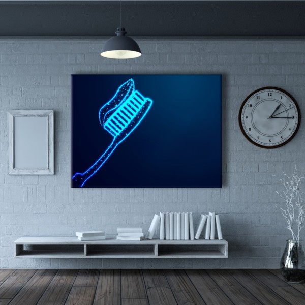 

Картина на холсте Стоматология Toothbrush 50х65 см.