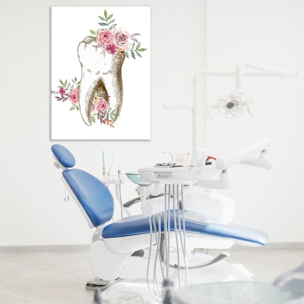 

Картина на холсте Стоматология Blooming Tooth 90х120 см.