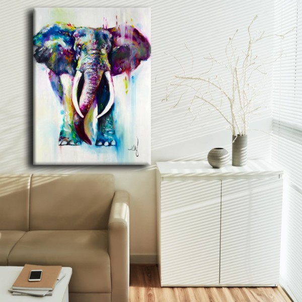 

Картина на холсте Животные Elephant Art 90х120 см.