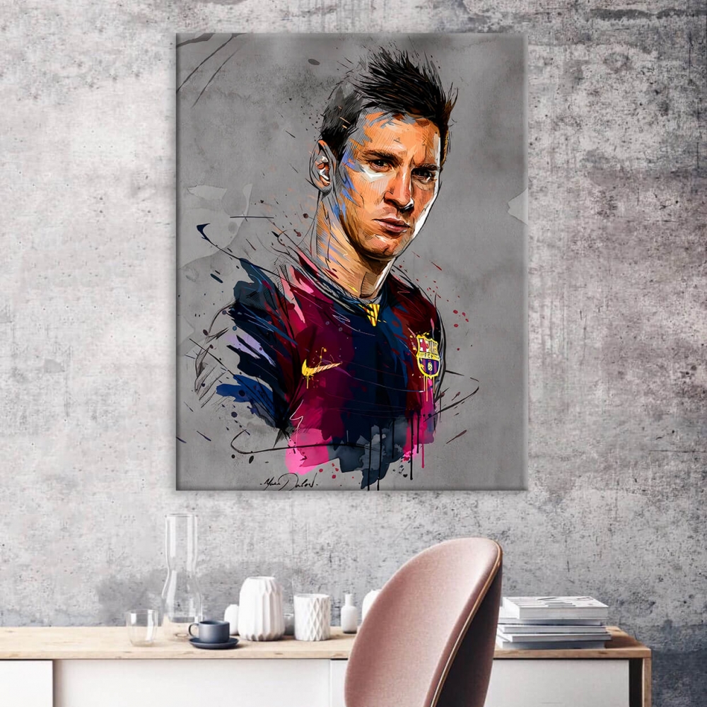 

Картина на холсте Личности Lionel Messi 50х65 см.