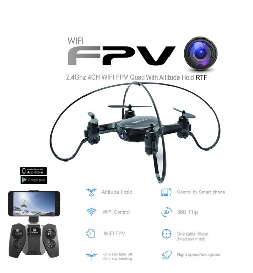 

Квадрокоптер р/у с камерой Wi-Fi.FPV.USB (FY603)