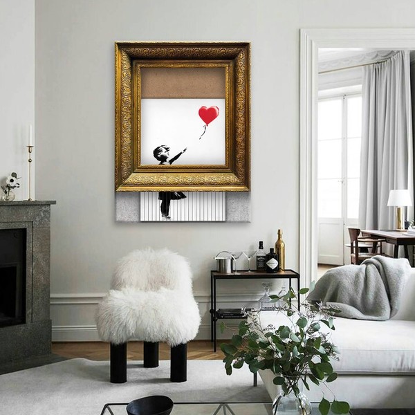 

Картина на холсте Искусство Banksy Balloon 50х65 см.