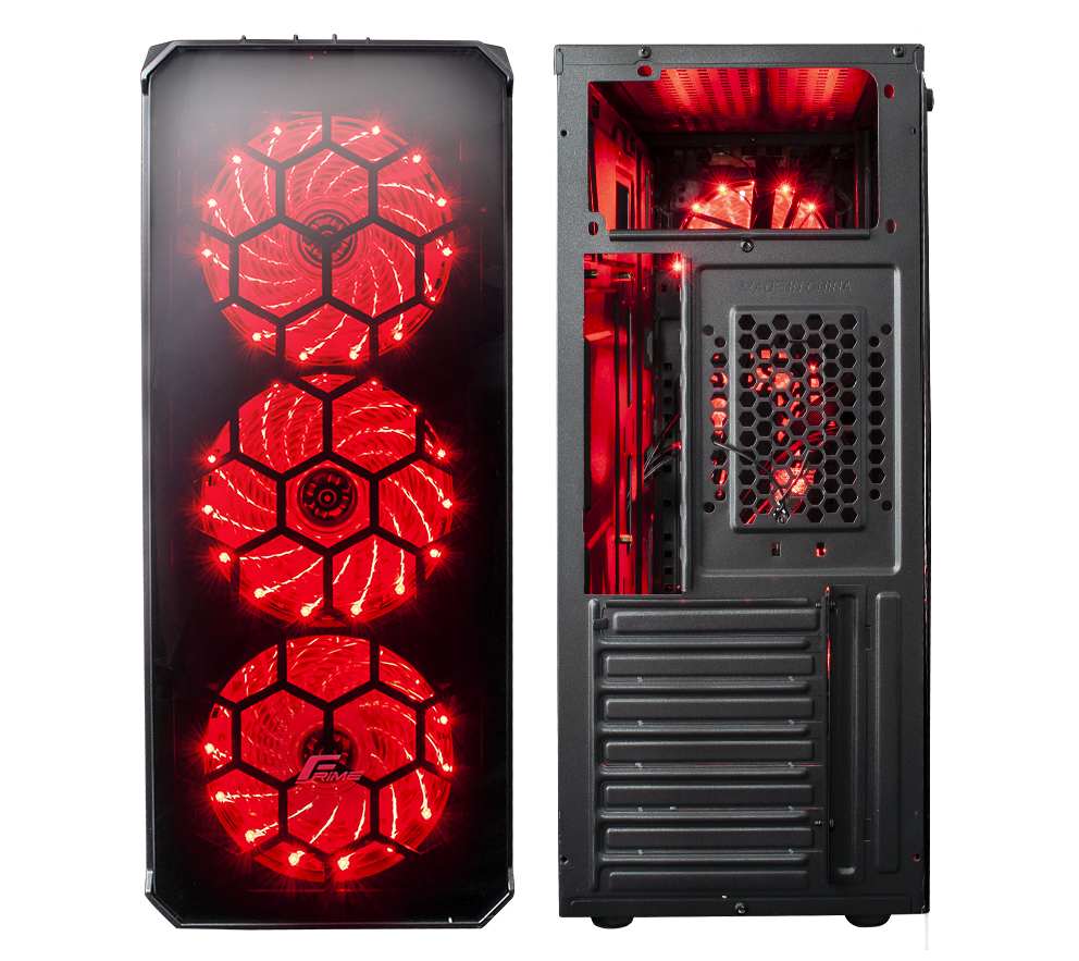 

Корпус для ПК Frime Fusion Red led USB 3.0 без БП