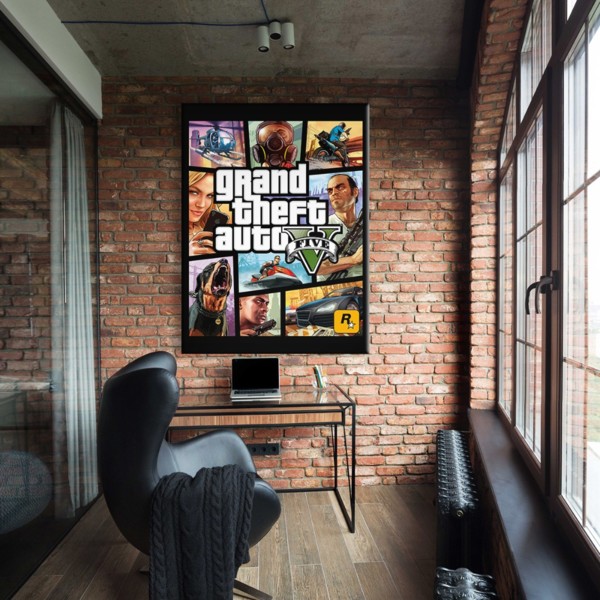 

Картина на холсте Игры GTA V 50х65 см.