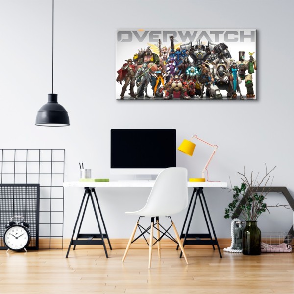 

Картина на холсте Игры Overwatch All Heroes 60х120 см.