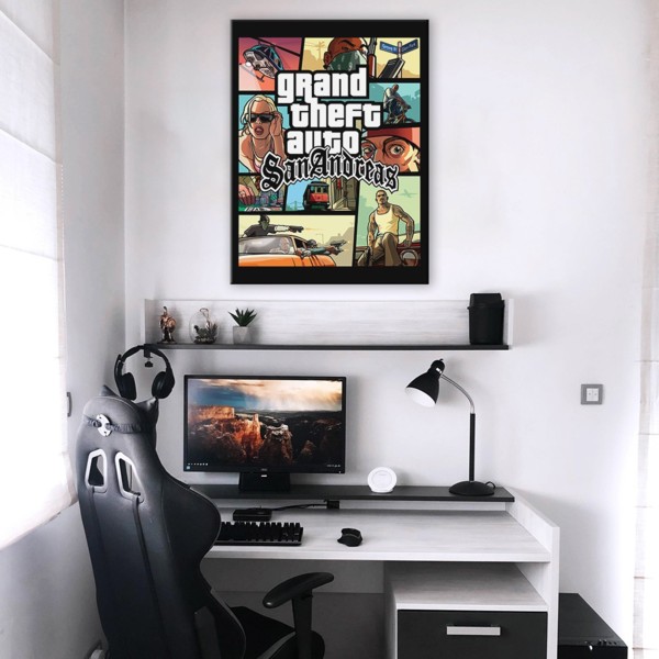 

Картина на холсте Игры GTA San Andreas 90х120 см.