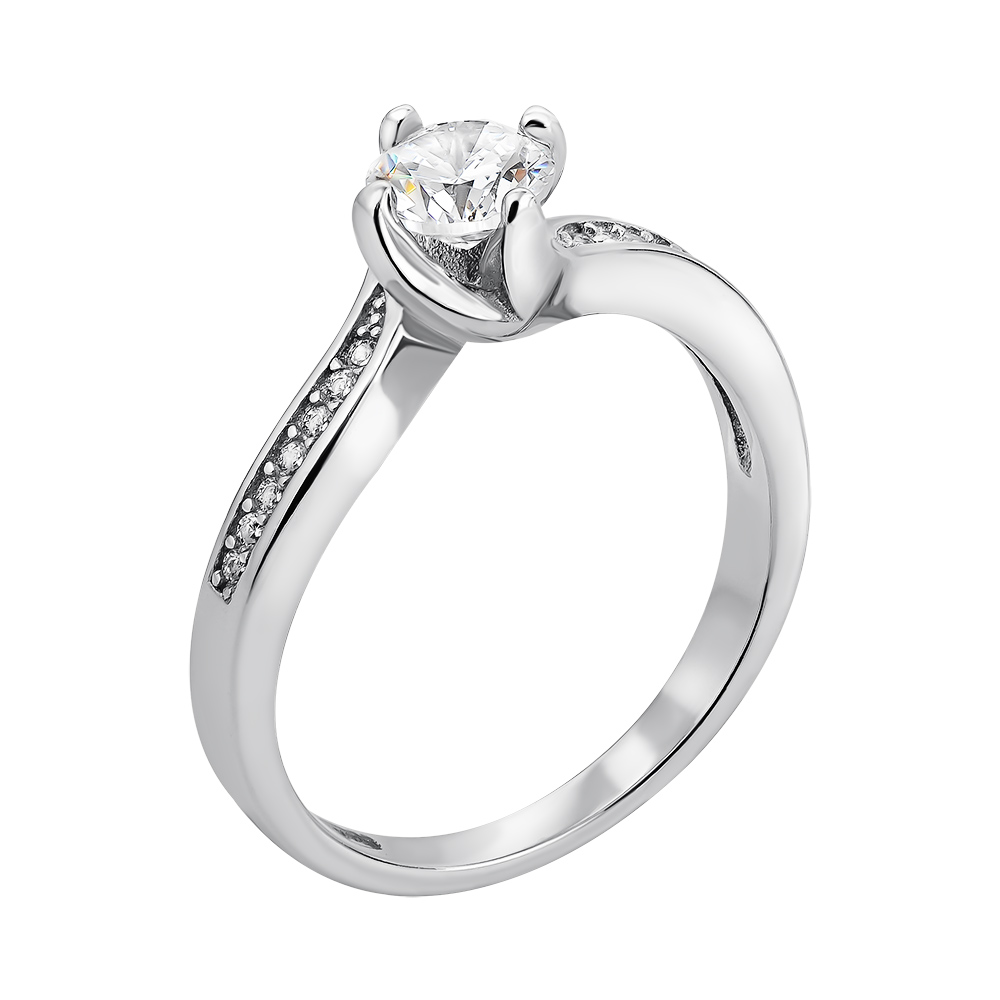

Серебряное кольцо с фианитами 000137276 000137276 16 размера