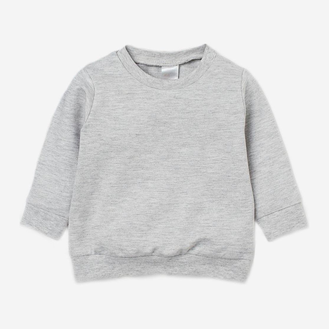 

Свитшот H&M 12-0764758 002 74 см Светло-серый (СА2000001895580)