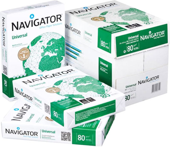 Акция на Набор бумаги офисной Navigator A4 80 г/м2 класс A+ 2500 листов Белой (5602024006119) от Rozetka UA