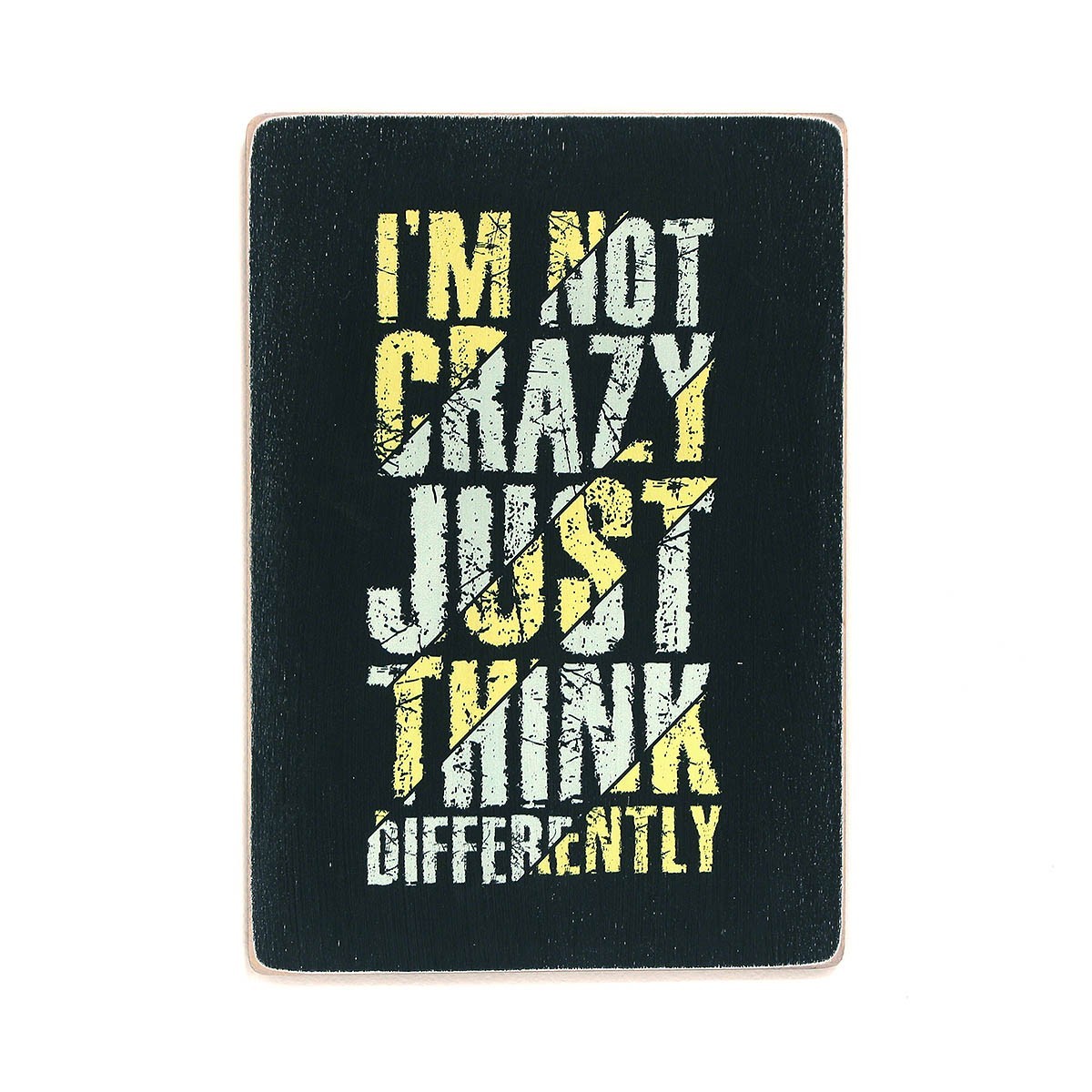 

Деревянный постер Wood Posters "I’m not crazy just think differently" (A1 формат, фанера)