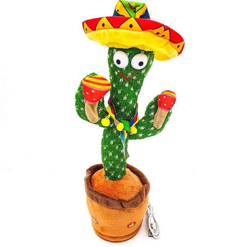 

Игрушка танцующий кактус-МЕКСИКАНЕЦ, поющая Dancing Cactus Mexi
