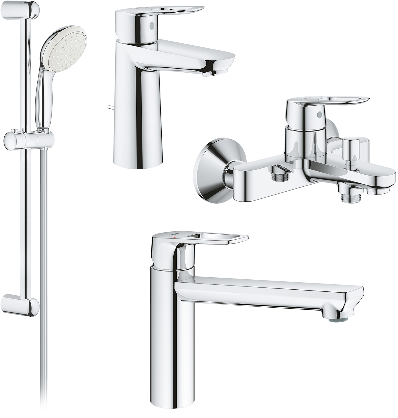 

Набор смесителей GROHE BauLoop 123225MK (23603000+23762000+27598001+31706000)