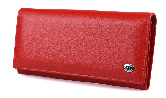 

Женский кожаный кошелек на магнитах ST Leather (ST150-1) 98363 Красный