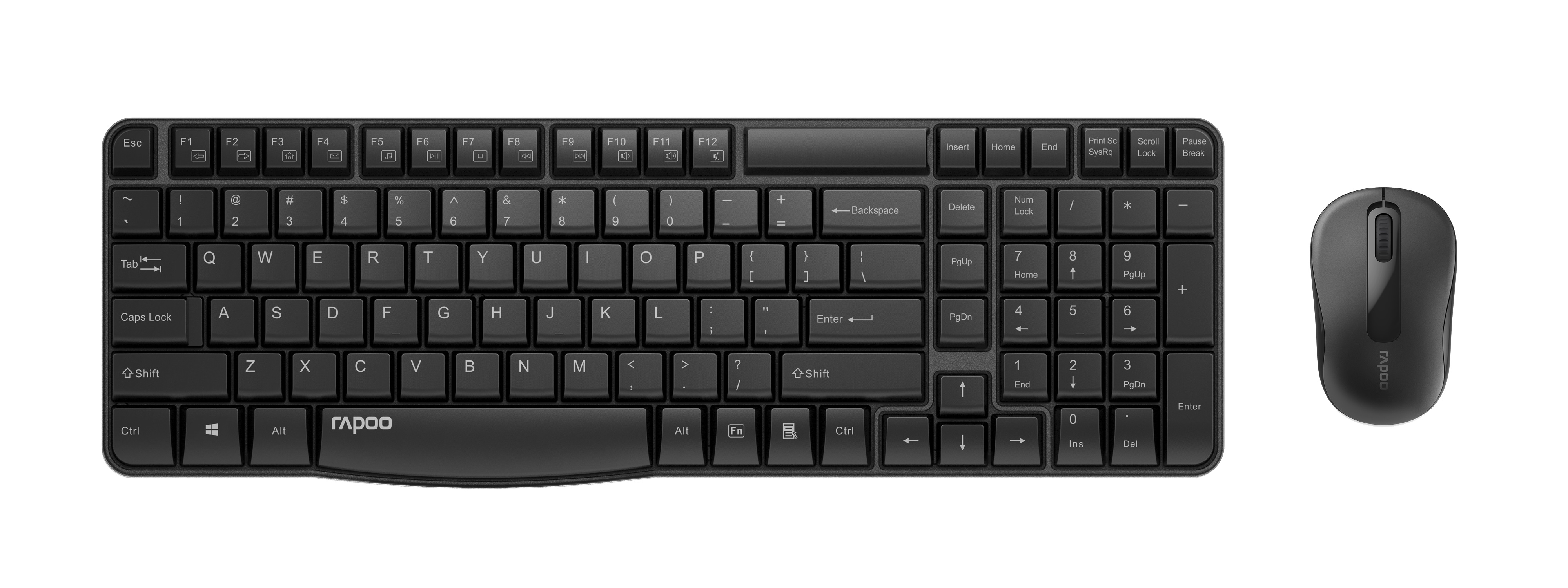 

Комплект клавиатура + мышь Rapoo X1800S Wireless Black