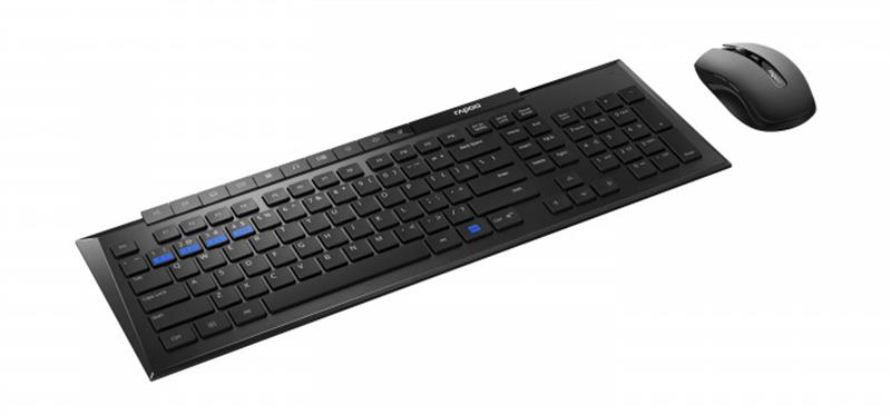 

Комплект клавиатура + мышь Wireless Rapoo 8200M Black