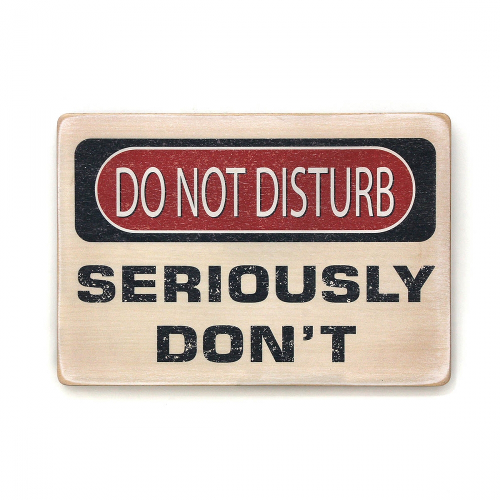 

Деревянный постер Юмор и цитаты Do not disturb. Seriously don't А1