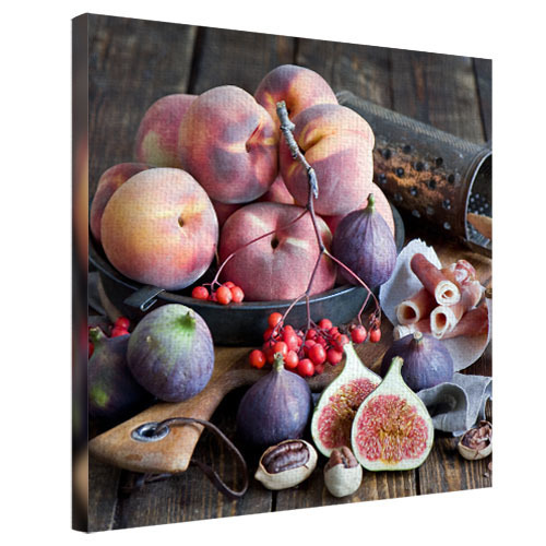 

Картина на ткани Инжир с персиками Presentville 65х65х2 см 000170657