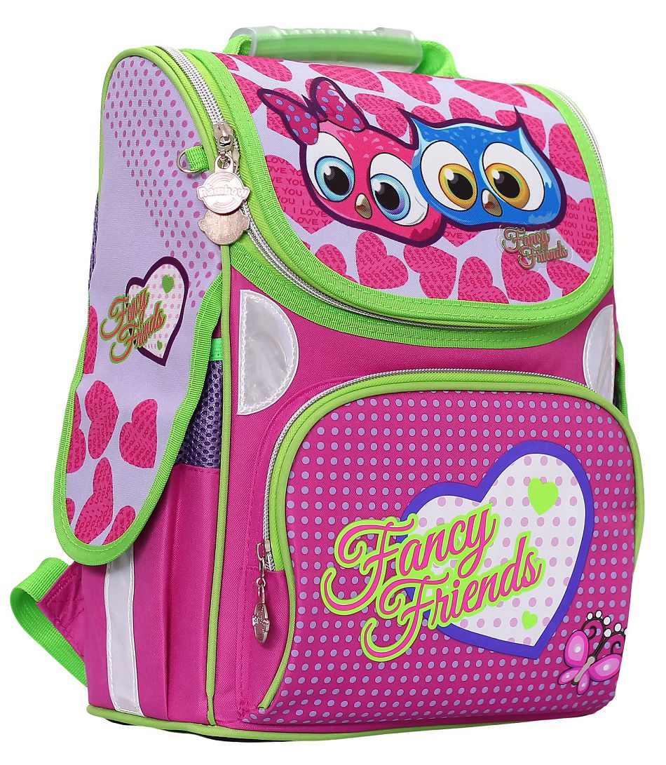 

Ранець "RAINBOW" /8-501/ "Fancy Owls", 2 від., 34*26*13см (1/6)