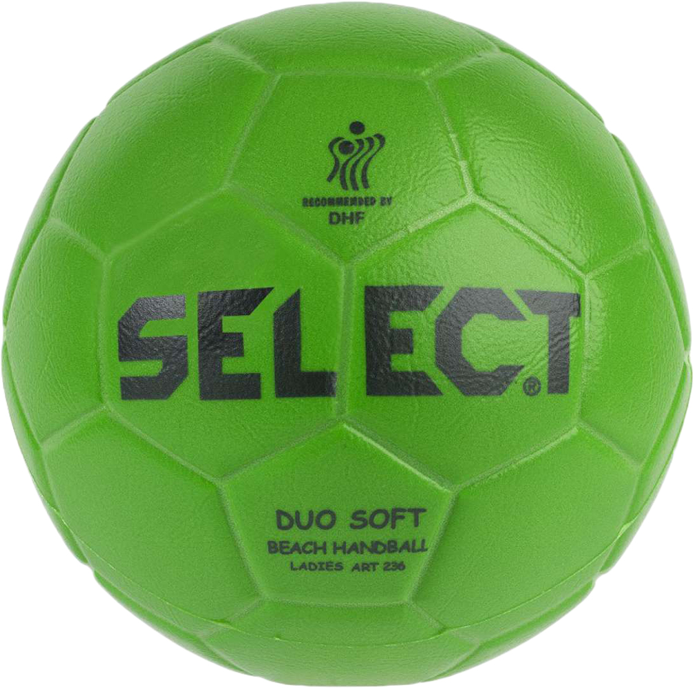 

Мяч гандбольный Select Duo Soft Beach Handball (007) №2 Green (5703543270101)