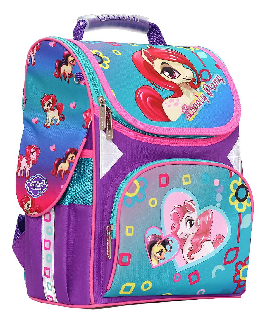 

Ранець "CLASS" /9804/ "Lovely Pony", 2 від., 34*27*14см (1/4)