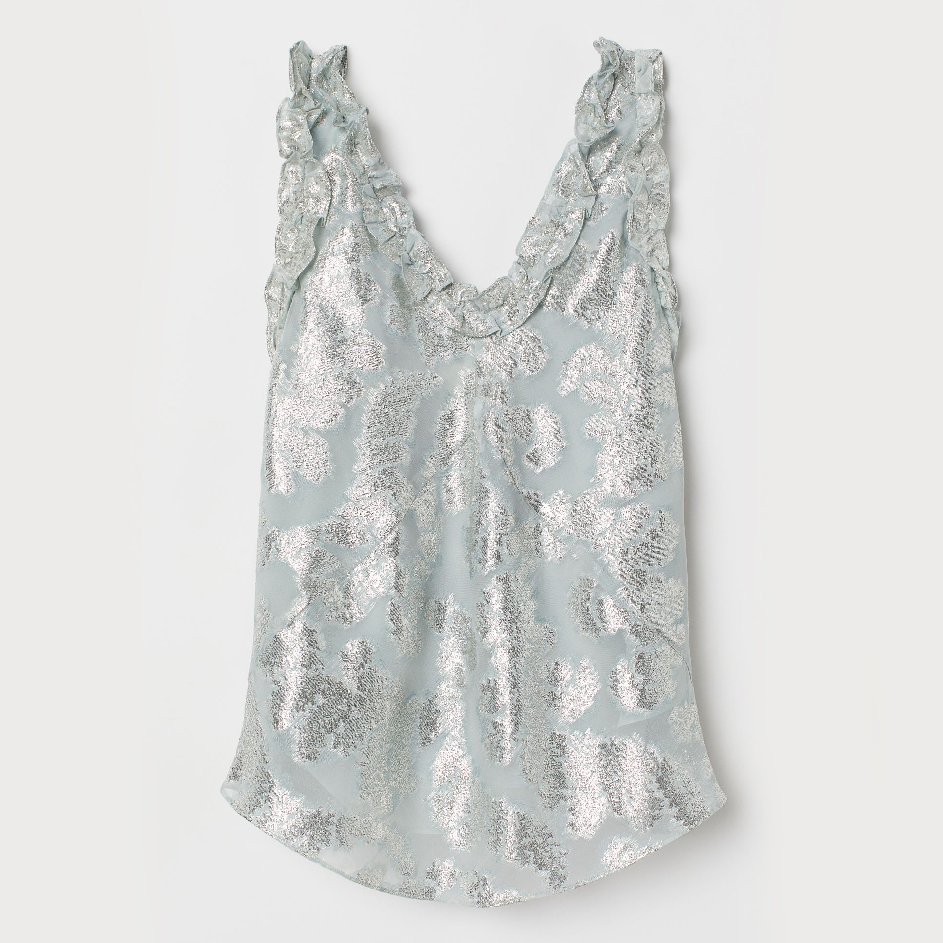 

Топ H&M 2812-737628  Бирюзовый блестящий, Топ H&M 2812-737628 36 Бирюзовый блестящий