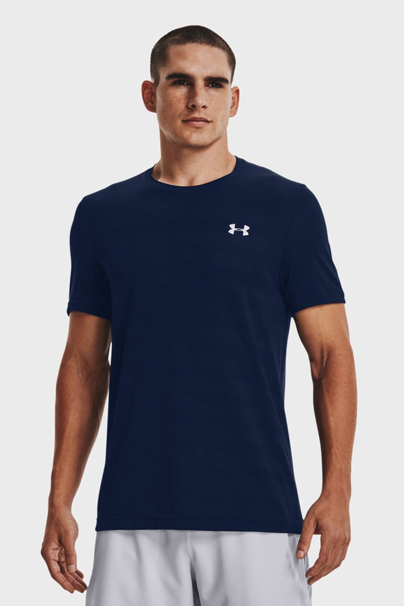 

Мужская синяя футболка UA Seamless Radial SS Under Armour  1370448-408, Мужская синяя футболка UA Seamless Radial SS Under Armour XL 1370448-408