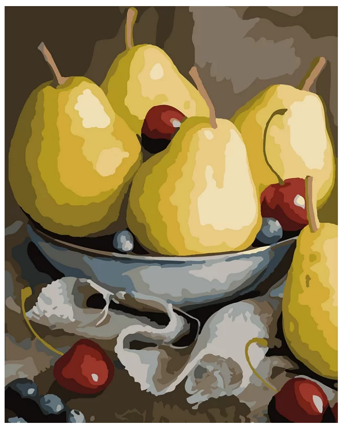 

Набір, картина за номерами SANTI Натюрморт з грушами, 40*50 см. (953925)