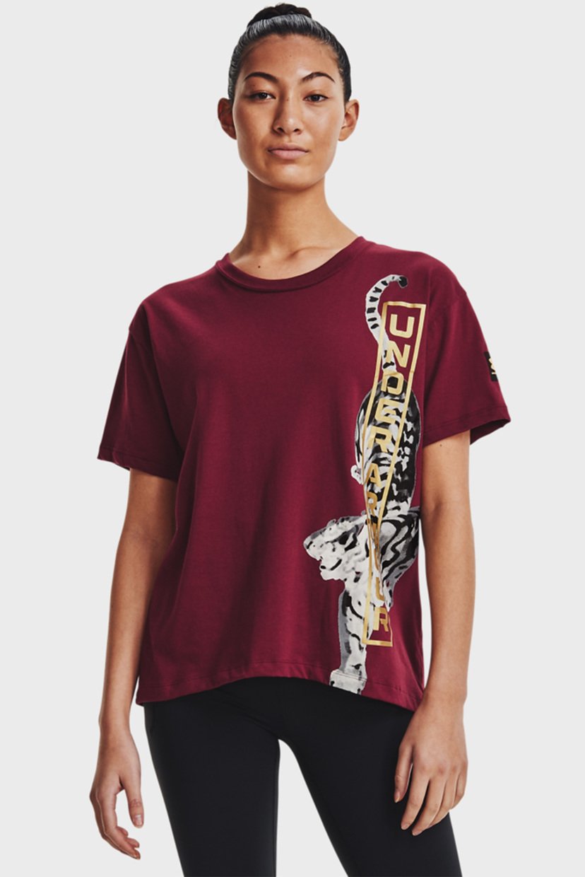 

Женская бордовая футболка CNY Graphic Tee Under Armour MD 1366121-626