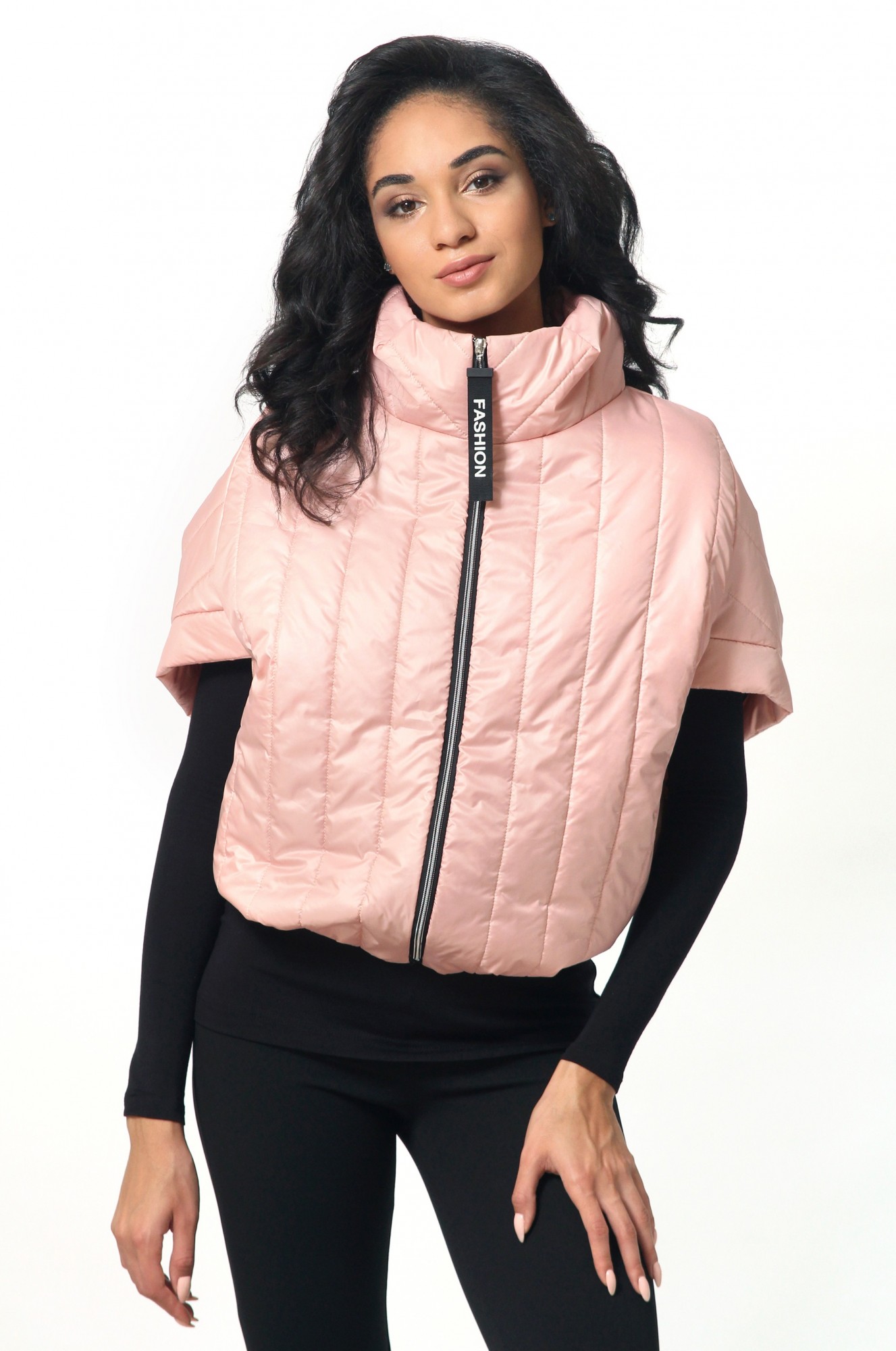 

Демисезонная женская куртка FEM, Эльнара пудра 4XL