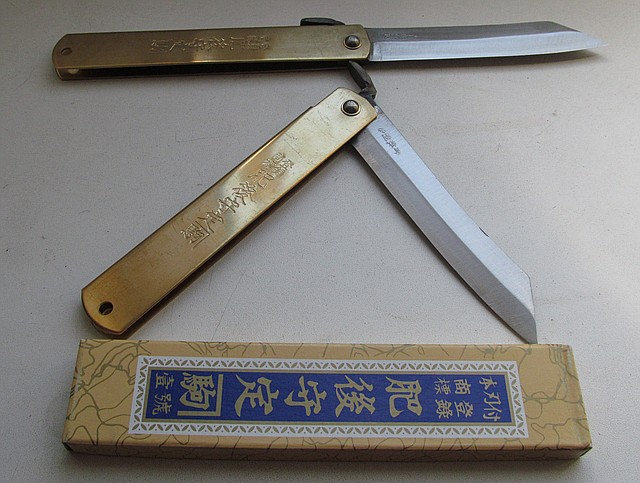

Нож HIGONOKAMI Kanekoma Blue Steel 95mm