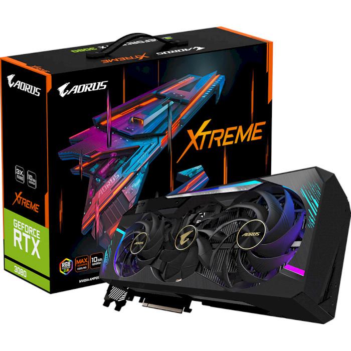 

Видеокарта AORUS GeForce RTX 3080 Xtreme 10G (GV-N3080AORUS X-10GD rev.2.0) Gigabyte