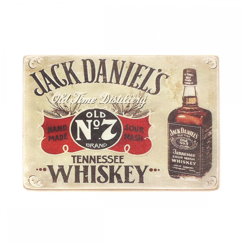 

Деревянный постер Алкоголь Jack Daniel's. Ретро постер Джек Дэниелс А2