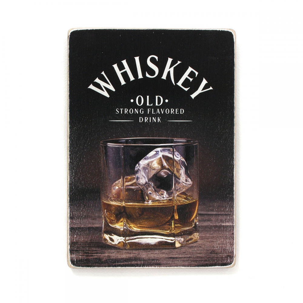 

Деревянный постер Алкоголь Whiskey. Old strong flavored drink А2