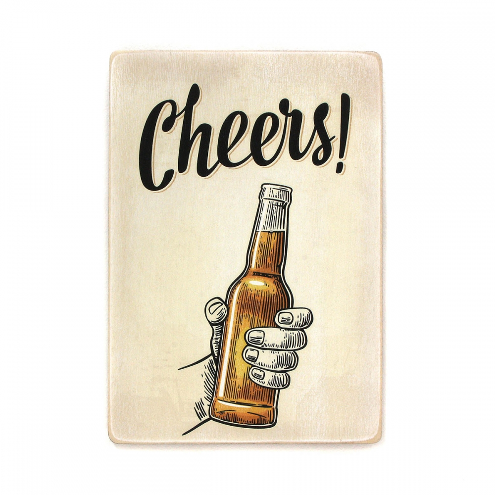 

Деревянный постер Алкоголь Cheers! А1