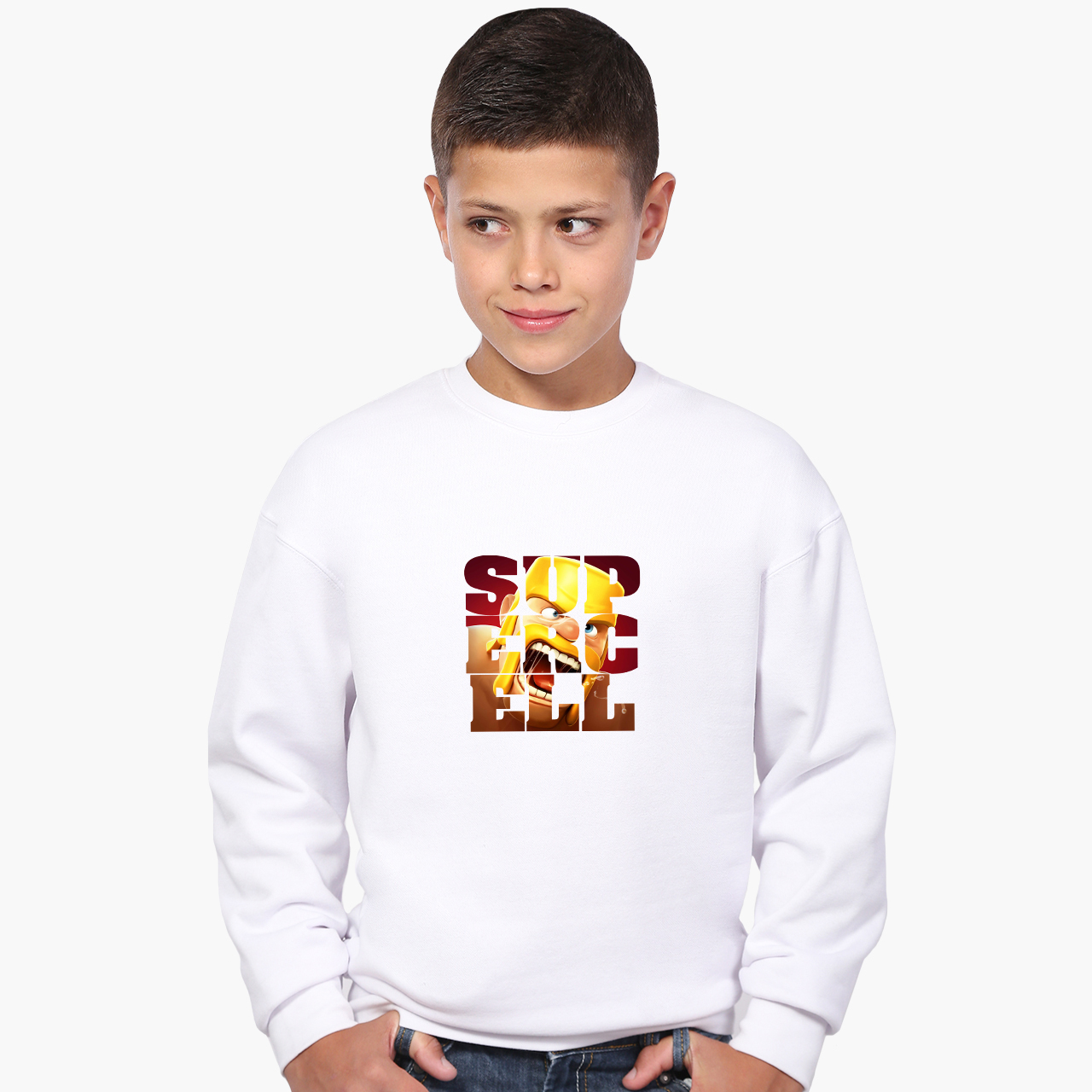 

Свитшот для мальчиков Супепсел (Supepcell) (9509-1953) 122-128 см Белый